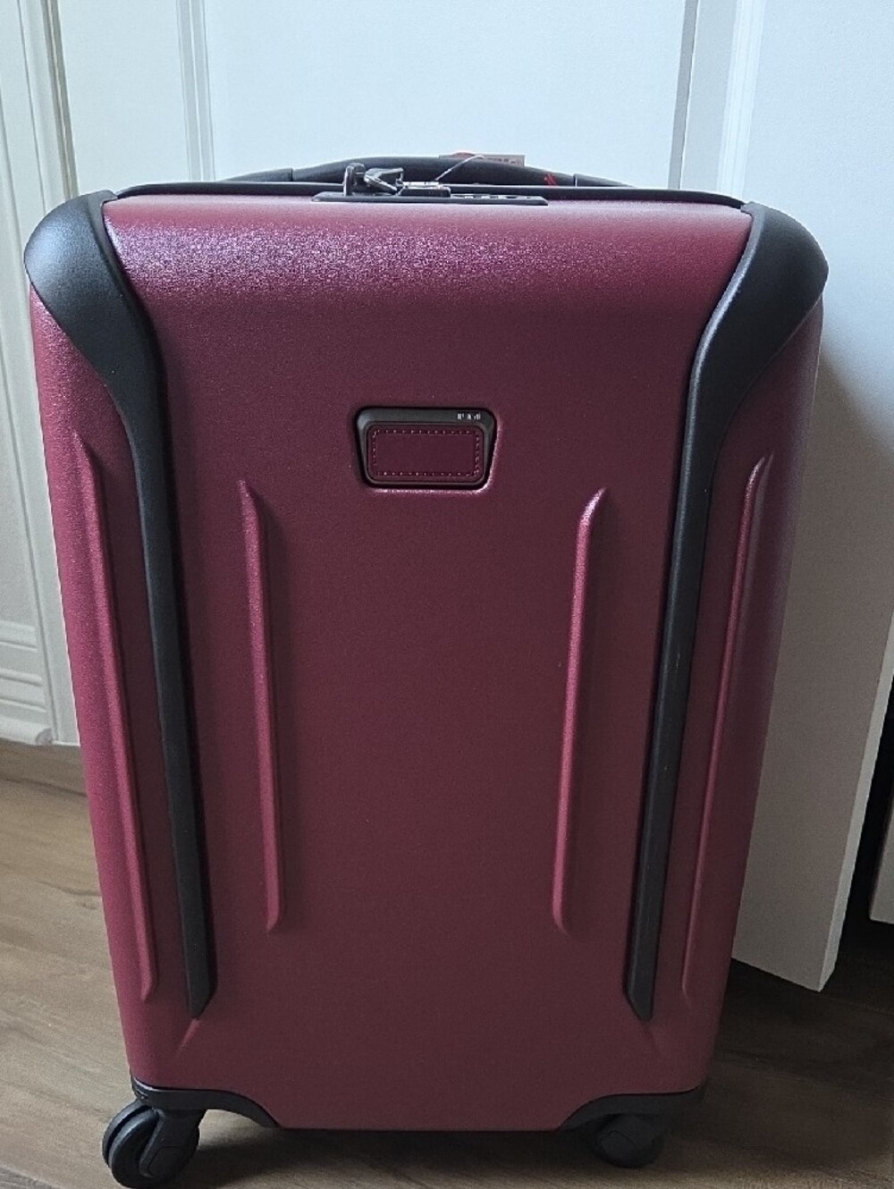 Tumi Carry-On Hardside Luggage in Burgundy with Black Trim